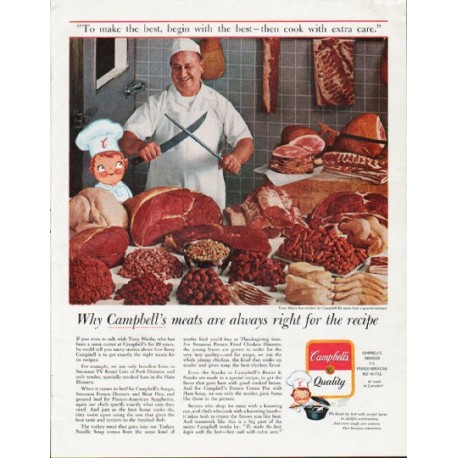 1963 Campbell's Soup Ad "Campbell's meats are always right"