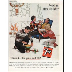 1963 7-Up Ad "this quick, fresh lift"