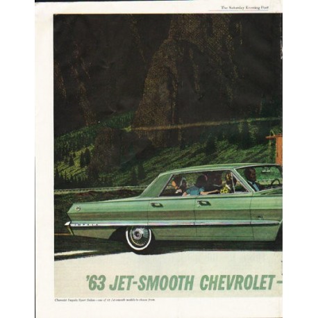 1963 Chevrolet Impala Ad "Keeps Going Great" ~ (model year 1963)