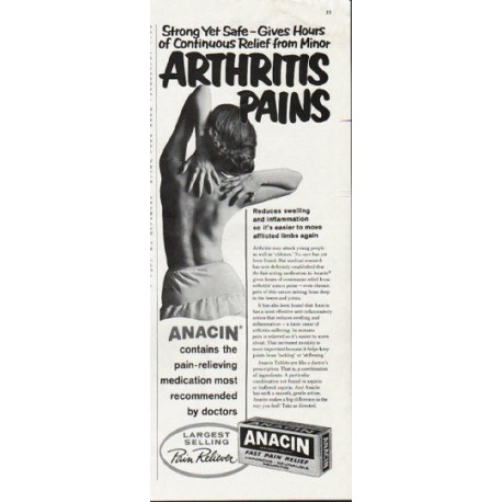 1963 Anacin Ad "Strong Yet Safe"