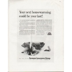 1963 Farmers Insurance Group Ad "Your next housewarming"