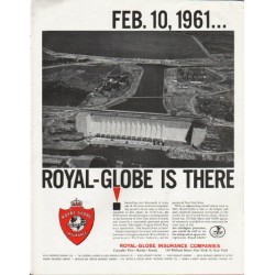 1963 Royal-Globe Insurance Companies Ad "Feb. 10, 1961"