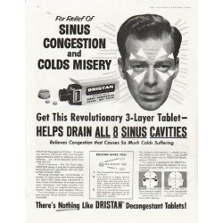 1958 Dristan Ad "For Relief"