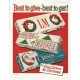 1958 Liggett & Myers Tobacco Company Ad "Best to give"