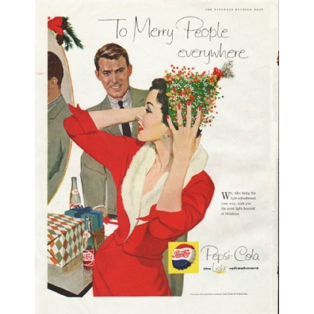 1958 Pepsi-Cola Ad "Merry People"