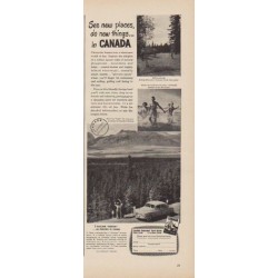 1949 Canada travel Ad "See new places, do new things ... in CANADA"