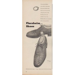 1949 Florsheim Shoes Ad "The same fine leathers ..."