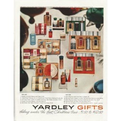 1958 Yardley Gifts Ad "the best Christmas trees"