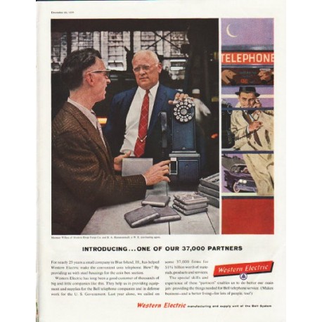 1958 Western Electric Ad "Harman Wilkes"