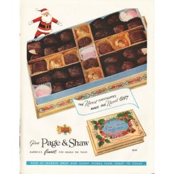 1958 Page & Shaw Ad "The Nicest Chocolates"