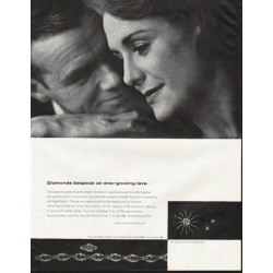 1982 De Beers Diamond Rings- Engagement + Wedding Beth- Original Magazine Ad