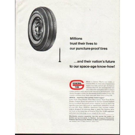 1964 General Tire Ad "Millions trust their lives"