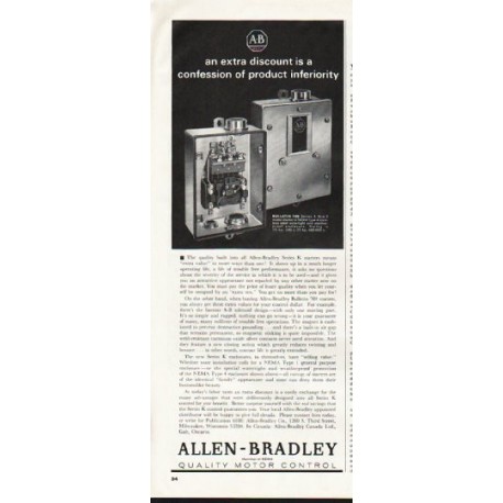 1964 Allen-Bradley Ad "an extra discount"
