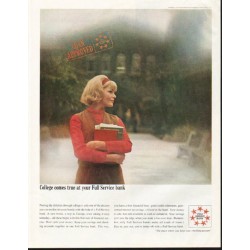 1964 Full Service Bank Ad "College comes true"
