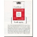 1964 Carlton Cigarettes Ad "Look again"