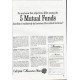 1964 Investors Diversified Services Ad "5 Mutual Funds"