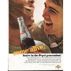 1964 Pepsi-Cola Ad "come alive"