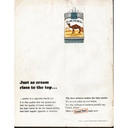 1964 Camel Cigarettes Ad "Just as cream rises"