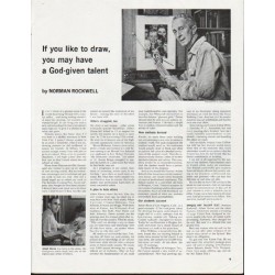 1965 Famous Artists Schools Ad "If you like to draw"