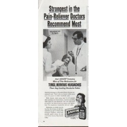 1965 Anacin Vintage Ad "Strongest in the Pain-Reliever"
