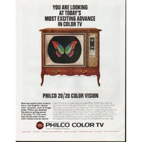 1965 Philco Television Ad "You are looking"