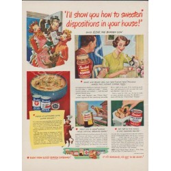 1949 Borden's Ad "I'll show you how to sweeten dispositions in your house!"