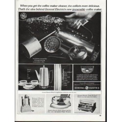 1965 General Electric Ad "get the coffee maker cleaner"
