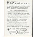 1965 National Health & Life Insurance Company Ad "cash"