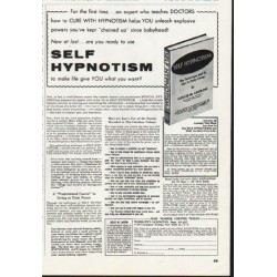 1965 Self Hypnotism Book Ad ~ by Leslie M. Lecron