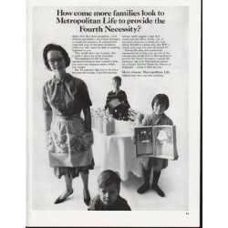 1965 Metropolitan Life Insurance Ad "the Fourth Necessity"