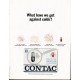 1965 Contac Cold Medicine Ad "against colds"