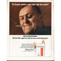 1965 Tareyton Cigarettes Ad "rather fight than switch"
