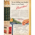 1961 World Book Encyclopedia Ad "Right Now"