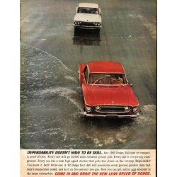 1962 Dodge Dart Ad "Dependability" ~ (model year 1962)