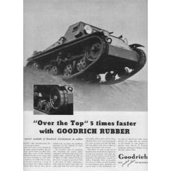 1937 Goodrich Rubber Ad "Over The Top"