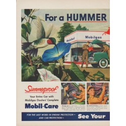 1949 Mobiloil Ad "For a Hummer of a Summer!"
