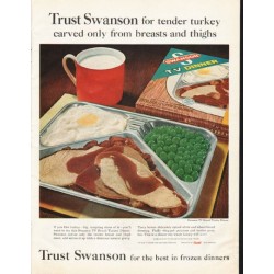 1961 Swanson TV Dinner Ad "tender turkey"