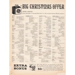 1961 General Electric Ad "Big Christmas Offer"