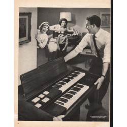 1961 Lowrey Organ Ad "Lowrey Starlet"