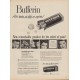 1949 Bufferin Ad "Acts twice as fast as aspirin!"