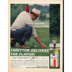 1961 Tareyton Cigarettes Ad "Tareyton Delivers"