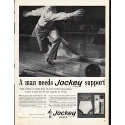 1961 Jockey Briefs Ad "Jockey support"
