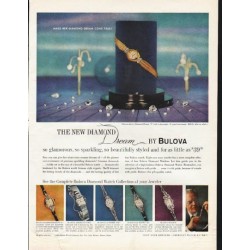 1961 Bulova Watch Ad "The New Diamond"