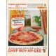 1961 Chef Boy-Ar-Dee Ad "Complete spaghetti dinner"