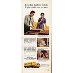 1961 Mayflower Movers Ad "how Mayflower protects"