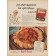 1949 Hunt's Tomato Sauce Ad "Look what's happened to last night's leftovers"