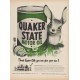 1949 Quaker State Motor Oil Ad "Finest Easter Gift you can give your car !"