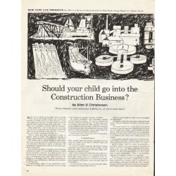 1961 New York Life Insurance Ad "your child"