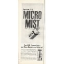 1961 Gem Razor Ad "Micro Mist"