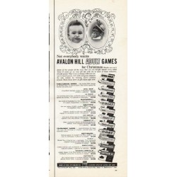 1961 Avalon Hill Adult Games Ad "for Christmas"